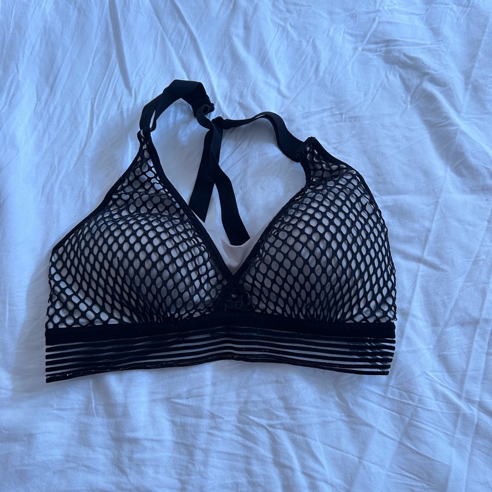 Victoria's Secret Black Fishnet Bralette